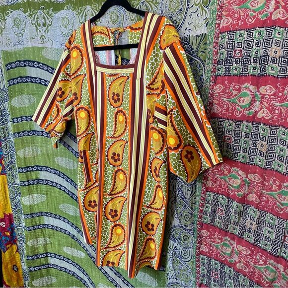 Vintage 1970's Design House Retro Smock Blouse Size Small/ Medium - Picture 7 of 14